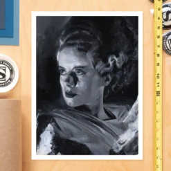 Frankensteins Braut Kunstdruck Bride of Frankenstein by