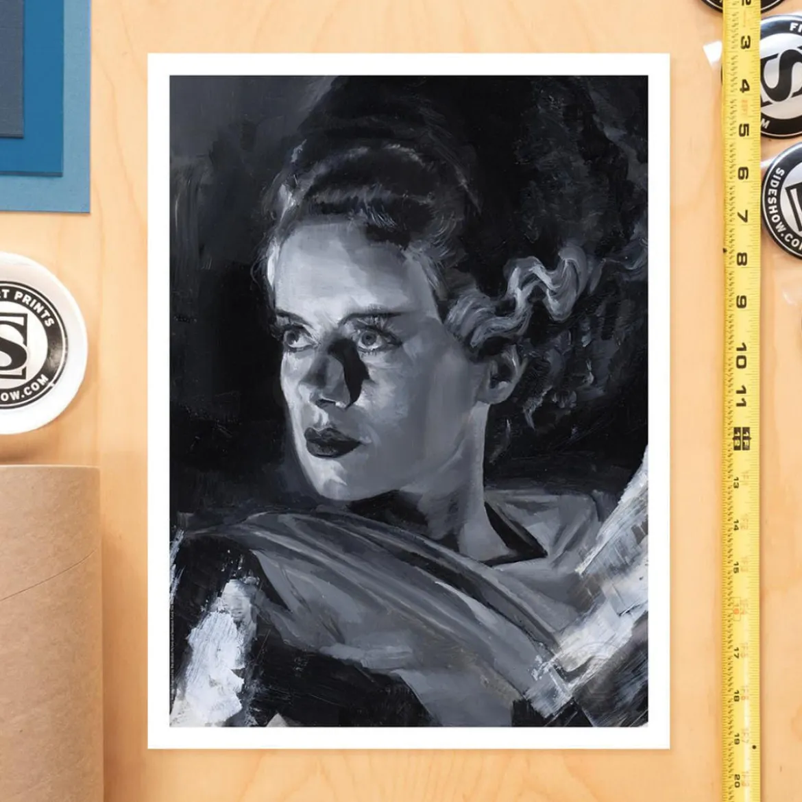Frankensteins Braut Kunstdruck Bride of Frankenstein by
