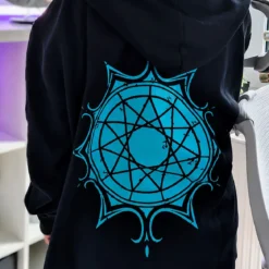 Frieren - Symbol Kapuzenjacke schwarz