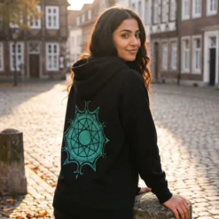 Frieren - Symbol Kapuzenjacke schwarz