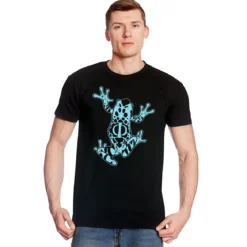Frog Glyph Code T-Shirt für Fringe Fans schwarz