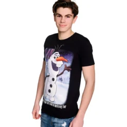 Frozen - Olaf Worth Melting For T-Shirt schwarz
