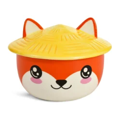 Fuchs Kawaii Schale mit Deckel für Anime Fans