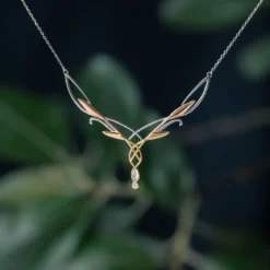 Galadriel Tiara Kette 925er Silber - Der Herr der Ringe