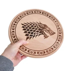Game of Thrones - House Stark Schneidebrett Buche
