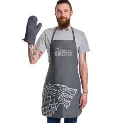 Game of Thrones - House Stark Schürze mit Ofenhandschuh