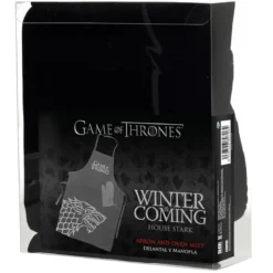 Game of Thrones - House Stark Schürze mit Ofenhandschuh