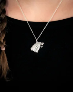 Game of Thrones - Stark Wappen Kette Silber