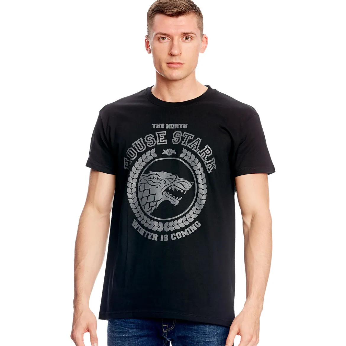 Game of Thrones - Stark Wappen T-Shirt schwarz
