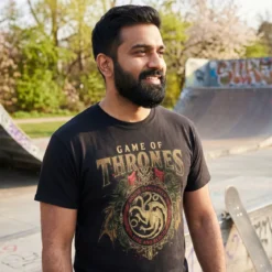 Game of Thrones - Targaryen Ornaments T-Shirt schwarz