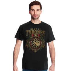 Game of Thrones - Targaryen Ornaments T-Shirt schwarz