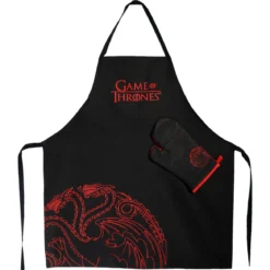 Game of Thrones - Targaryen Schürze mit Ofenhandschuh