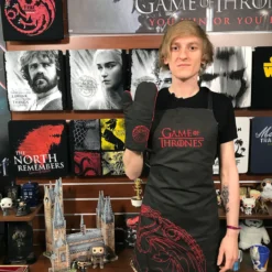 Game of Thrones - Targaryen Schürze mit Ofenhandschuh