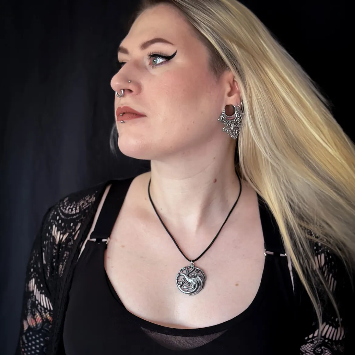 Game of Thrones - Targaryen Wappen Drachen Kette