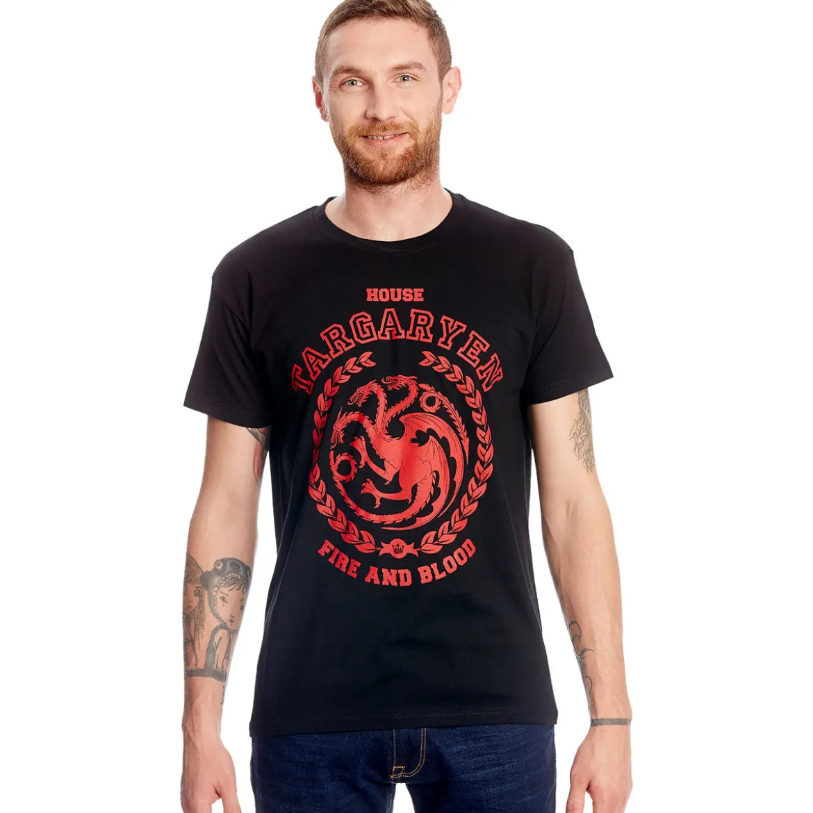 Game of Thrones - Targaryen Wappen T-Shirt schwarz