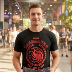 Game of Thrones - Targaryen Wappen T-Shirt schwarz