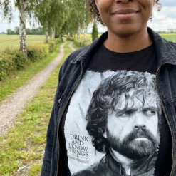 Game of Thrones - Tyrion Drink And Know Things T-Shirt schwarz