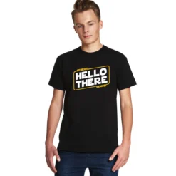 General Kenobi Hello There T-Shirt für Star Wars Fans schwarz