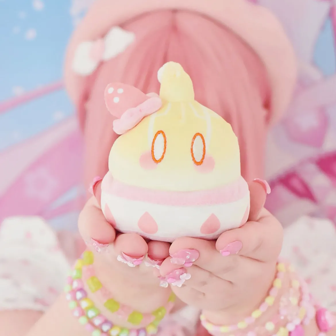 Genshin Impact - Mutant Electro Slime Strawberry Cake Style Plüsch Figur