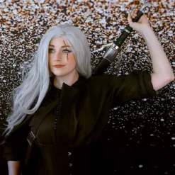 Geralt von Riva Silberschwert Replik mit Scheide für Witcher Fans