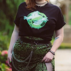 Ghostbusters - Glow in the Dark Slime Logo T-Shirt schwarz