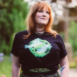 Ghostbusters - Glow in the Dark Slime Logo T-Shirt schwarz