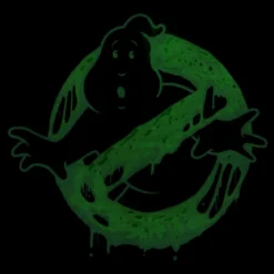 Ghostbusters - Glow in the Dark Slime Logo T-Shirt schwarz