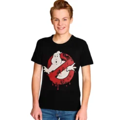 Ghostbusters - Glow in the Dark Logo T-Shirt schwarz