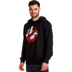 Ghostbusters - Glow in the Dark Logo Hoodie schwarz