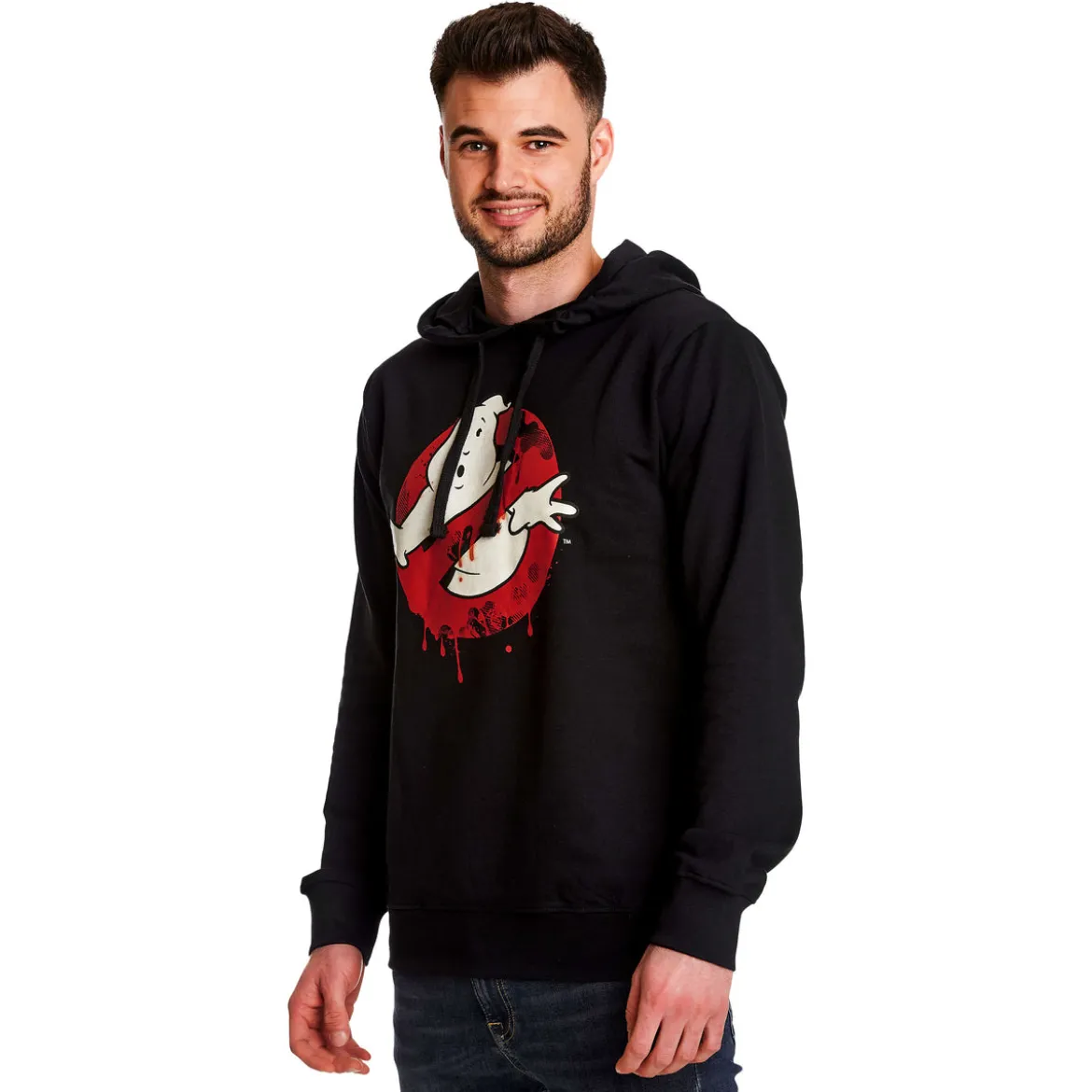Ghostbusters - Glow in the Dark Logo Hoodie schwarz