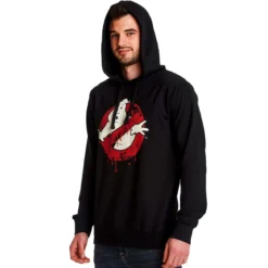 Ghostbusters - Glow in the Dark Logo Hoodie schwarz