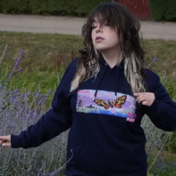 Godzilla - Mothra Hoodie blau