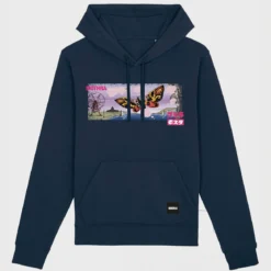 Godzilla - Mothra Hoodie blau