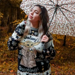 Grogu Galaxys Greetings Strickpullover - Star Wars The Mandalorian