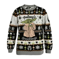 Grogu Galaxys Greetings Strickpullover - Star Wars The Mandalorian
