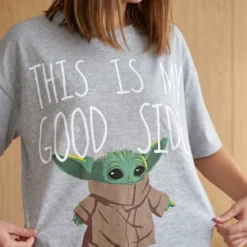Grogu Good Side Oversize T-Shirt grau - Star Wars The Mandalorian