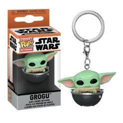 Grogu im Kinderwagen Funko Pop Schlüsselanhänger - Star Wars The Mandalorian