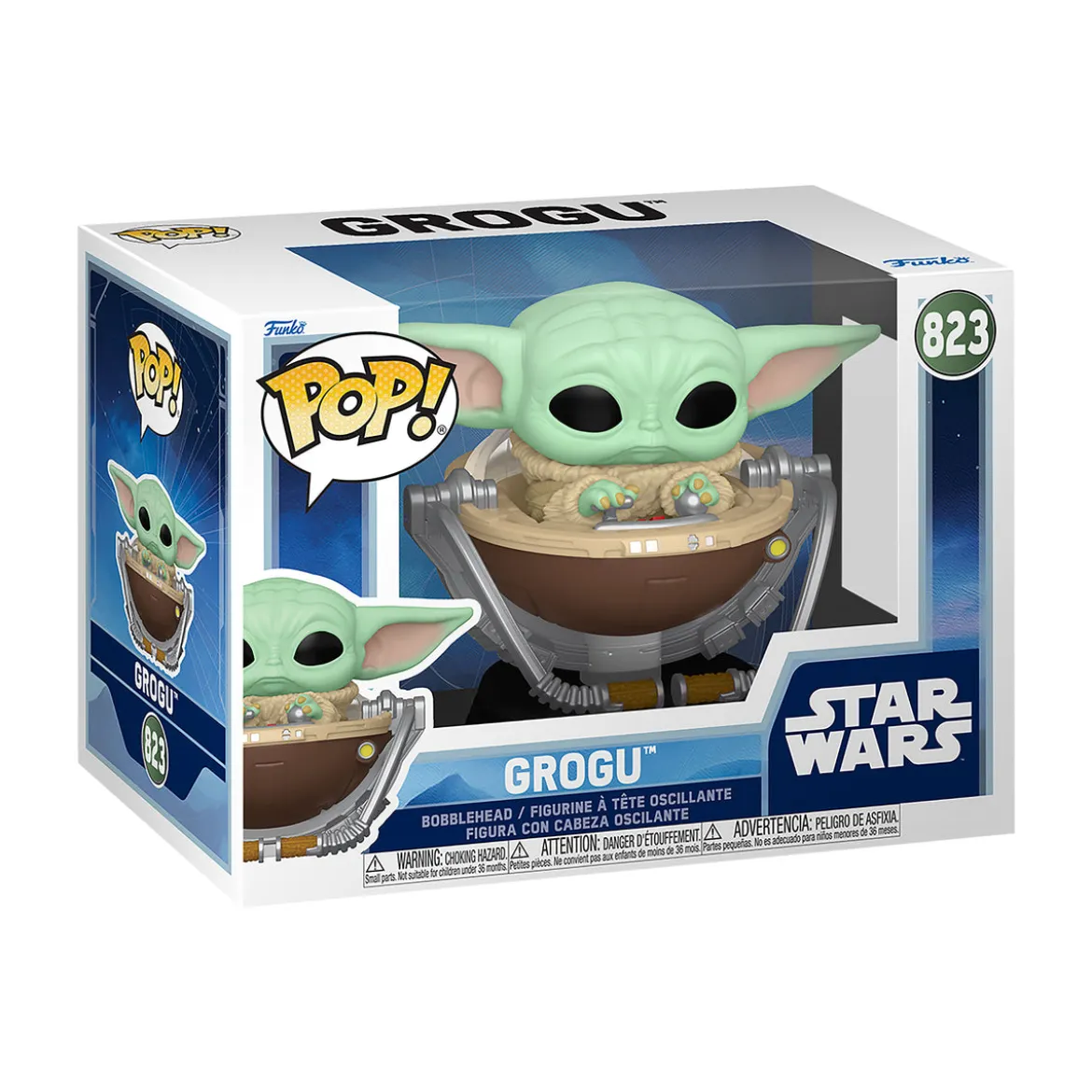 Grogu im Kinderwagen Funko Pop Wackelkopf-Figur - Star Wars The Mandalorian and Grogu
