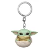Grogu in Wiege Funko Pop Schlüsselanhänger - Star Wars The Mandalorian