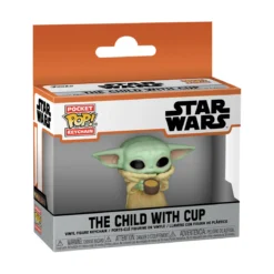 Grogu mit Tasse Funko Pop Schlüsselanhänger - Star Wars The Mandalorian