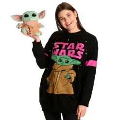 Grogu Oversize Sweater schwarz - Star Wars The Mandalorian