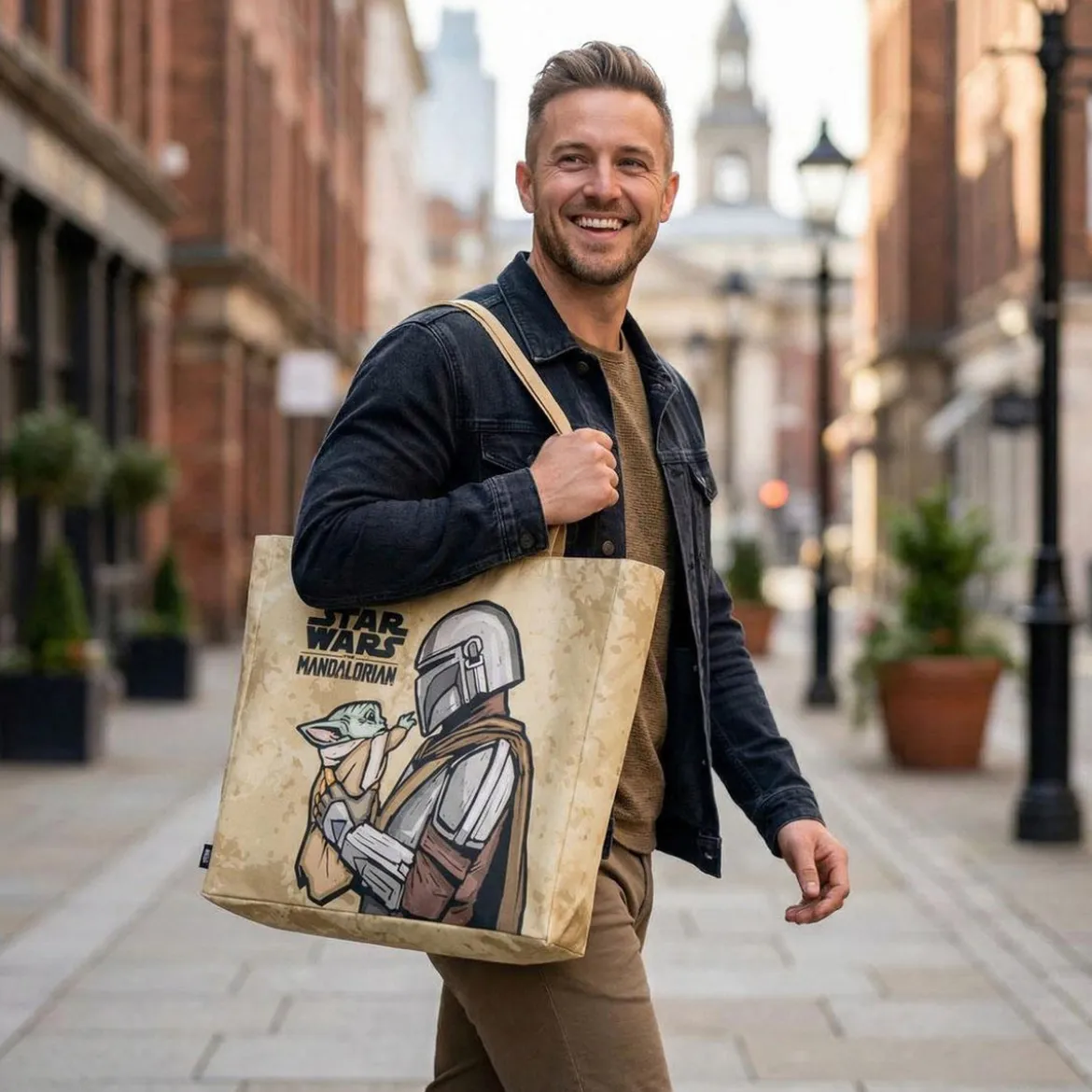 Grogu und Mando Shopper Tasche - Star Wars Mandalorian & Grogu