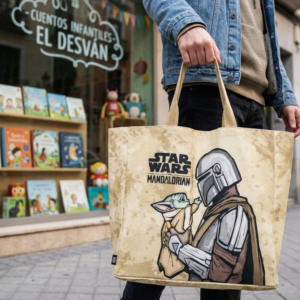 Grogu und Mando Shopper Tasche - Star Wars Mandalorian & Grogu