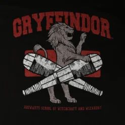 Gryffindor Quidditch College T-Shirt schwarz - Harry Potter