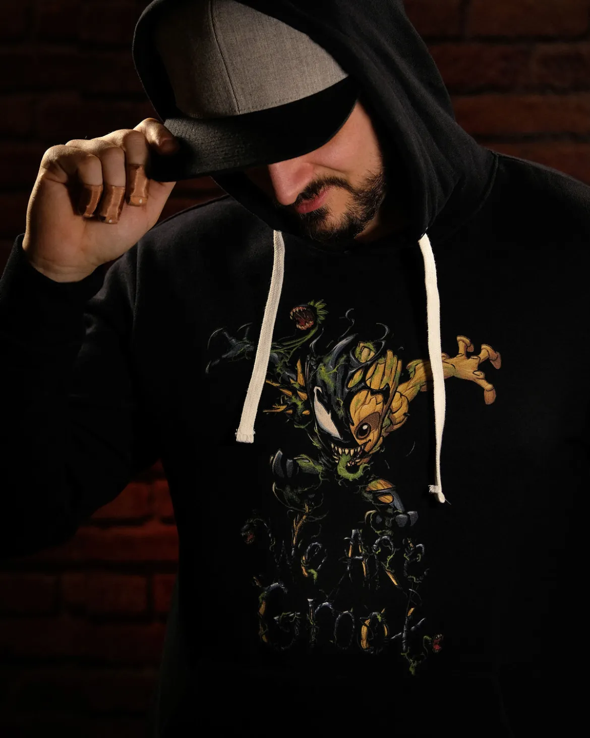 Guardians of the Galaxy - Venomized Groot Hoodie schwarz