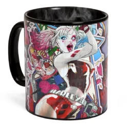 Harley Quinn Comic Thermoeffekt Tasse