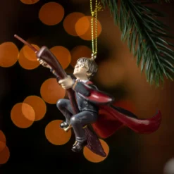 Harry mit Nimbus 2000 Weihnachtsbaum-Schmuck - Harry Potter