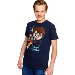 Harry Potter And Friends Chibi T-Shirt blau