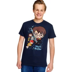 Harry Potter And Friends Chibi T-Shirt blau