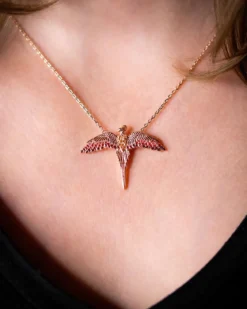 Harry Potter - Fawkes Kette mit Kristallen